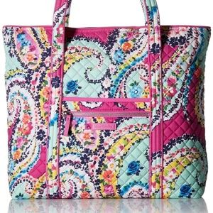 Vera Bradley Iconic Vera Tote Wildflower Paisley